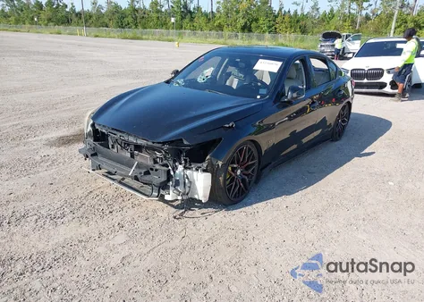 2015 Infiniti Q50 Hybrid Sport из США, поврежденный, VIN JN1AV7AP4FM790661